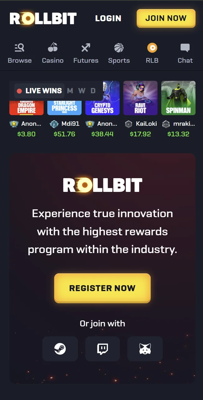 Rollbit Casino App